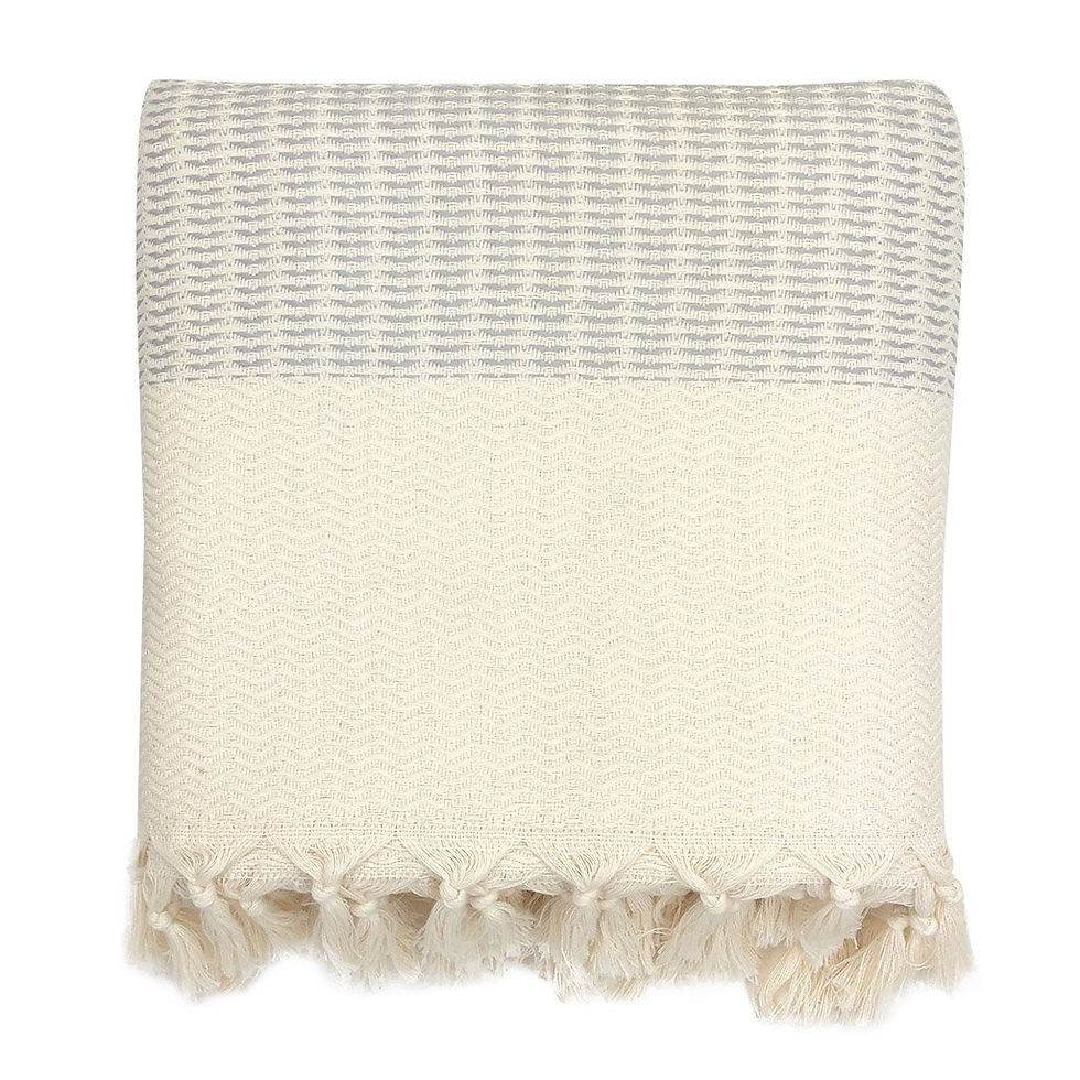 Thumbnail: Plush Wavy Turkish Throw