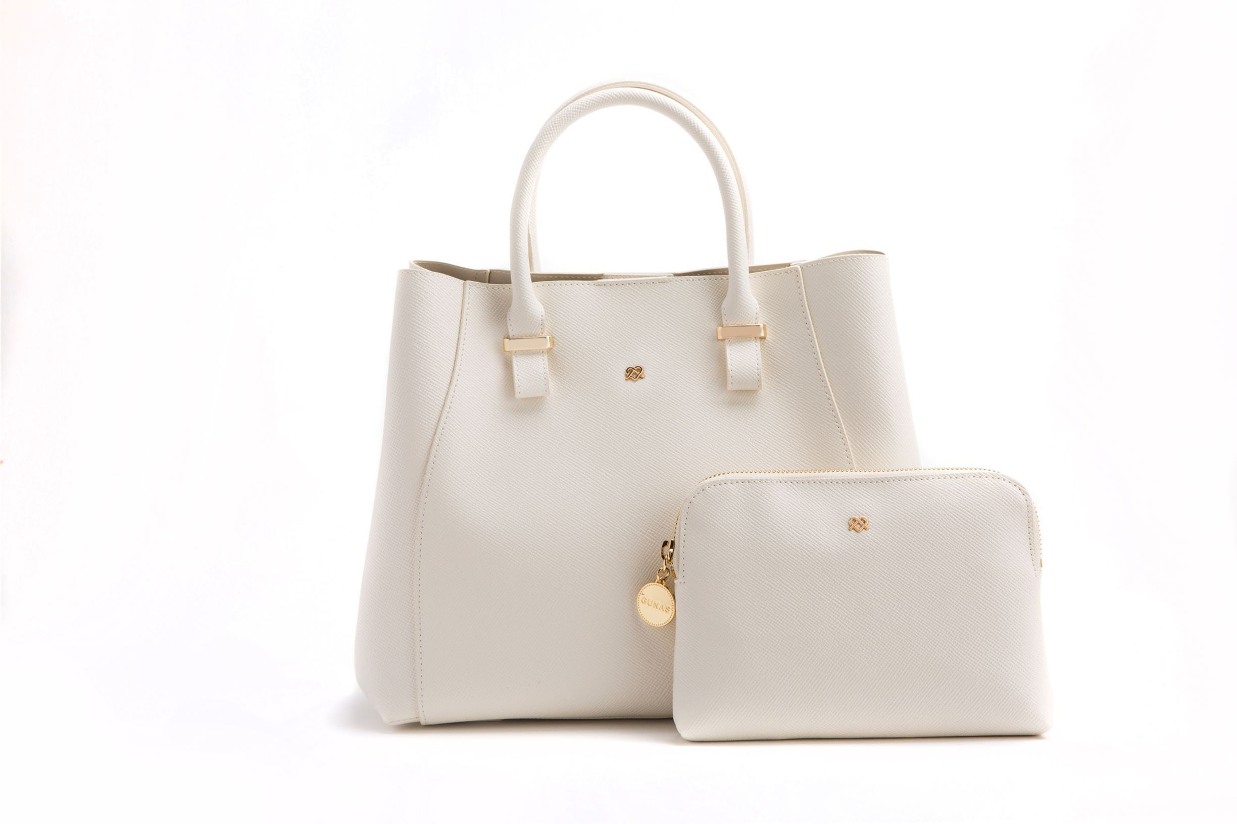 Jane - Off-White Vegan Leather Satchel