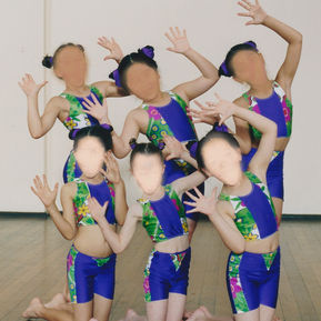 Purple and Green Lycra