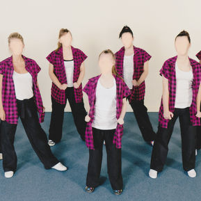 Pink and Black Checked Button Up Shirt