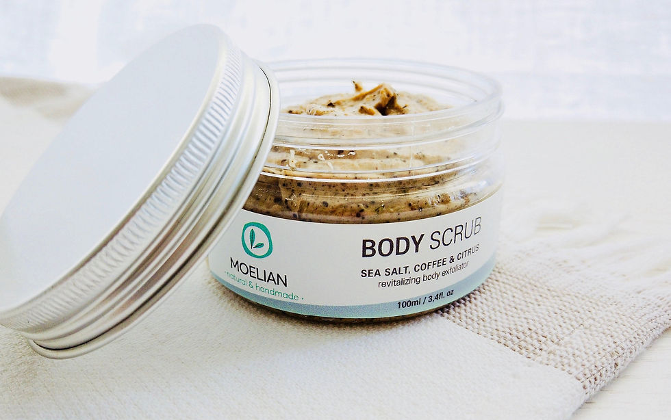 Thumbnail: Body Scrub with Coffee, Salt & Citrus by Moelian