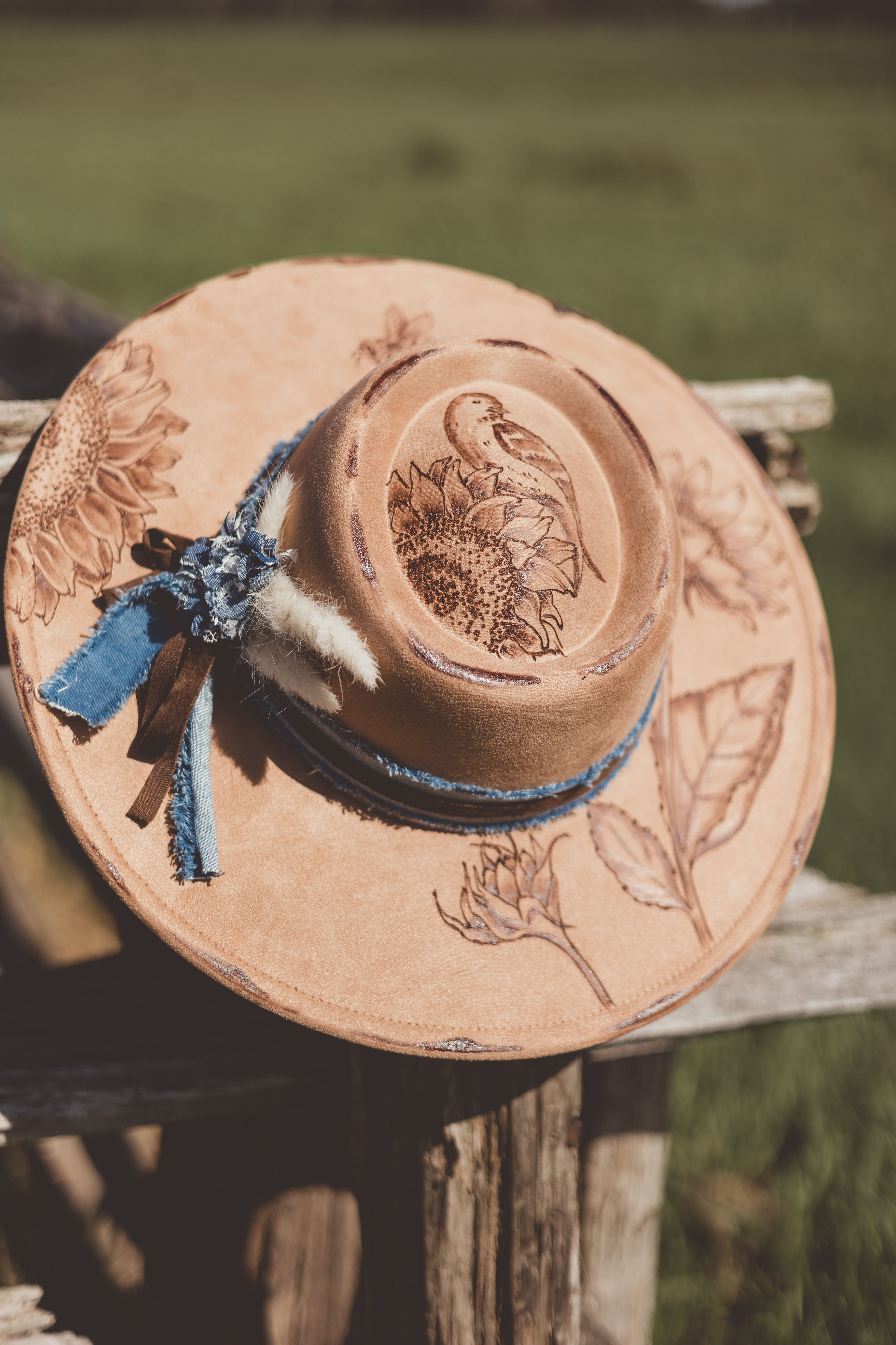 "Birds and Bees" Cowgirl Hat