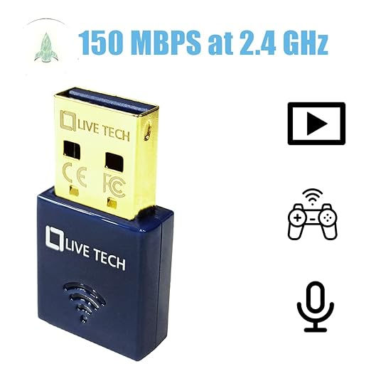 Thumbnail: Live Tech Jive Bluetooth 5.1 USB Adapter Dongle | Wireless Connectivity for PC