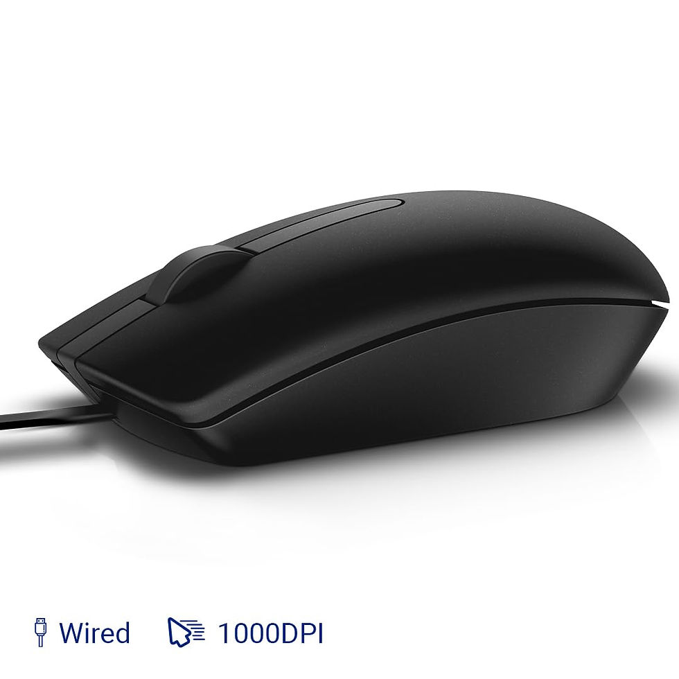 Thumbnail: Dell Wired Mouse - MS116 - Black