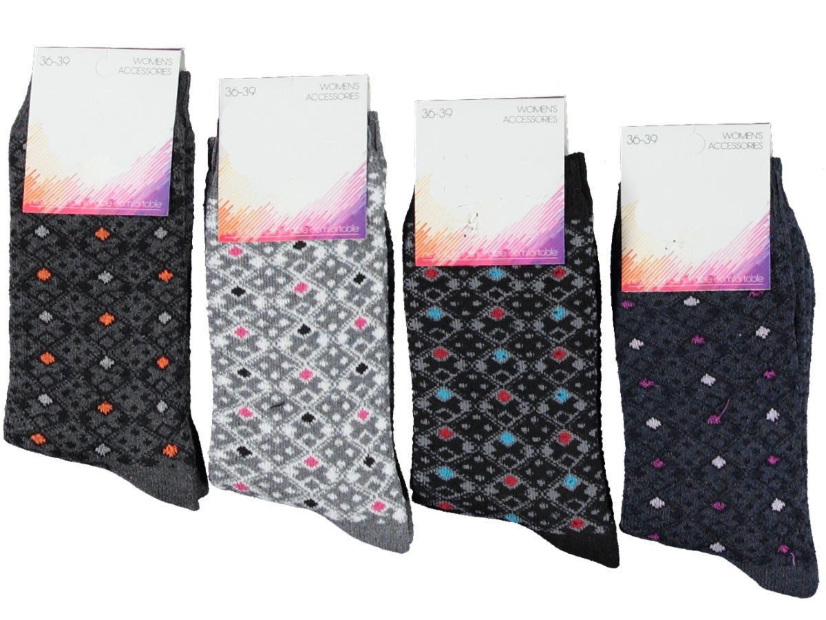 Toptan Kışlık Bayan Havlu Çorap 12 Çift