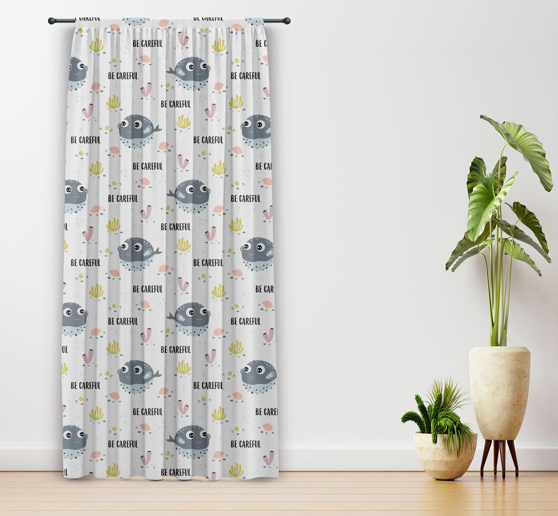 Living/Bed Room Curtain FD0876 (1 Panel 130W*260H)
