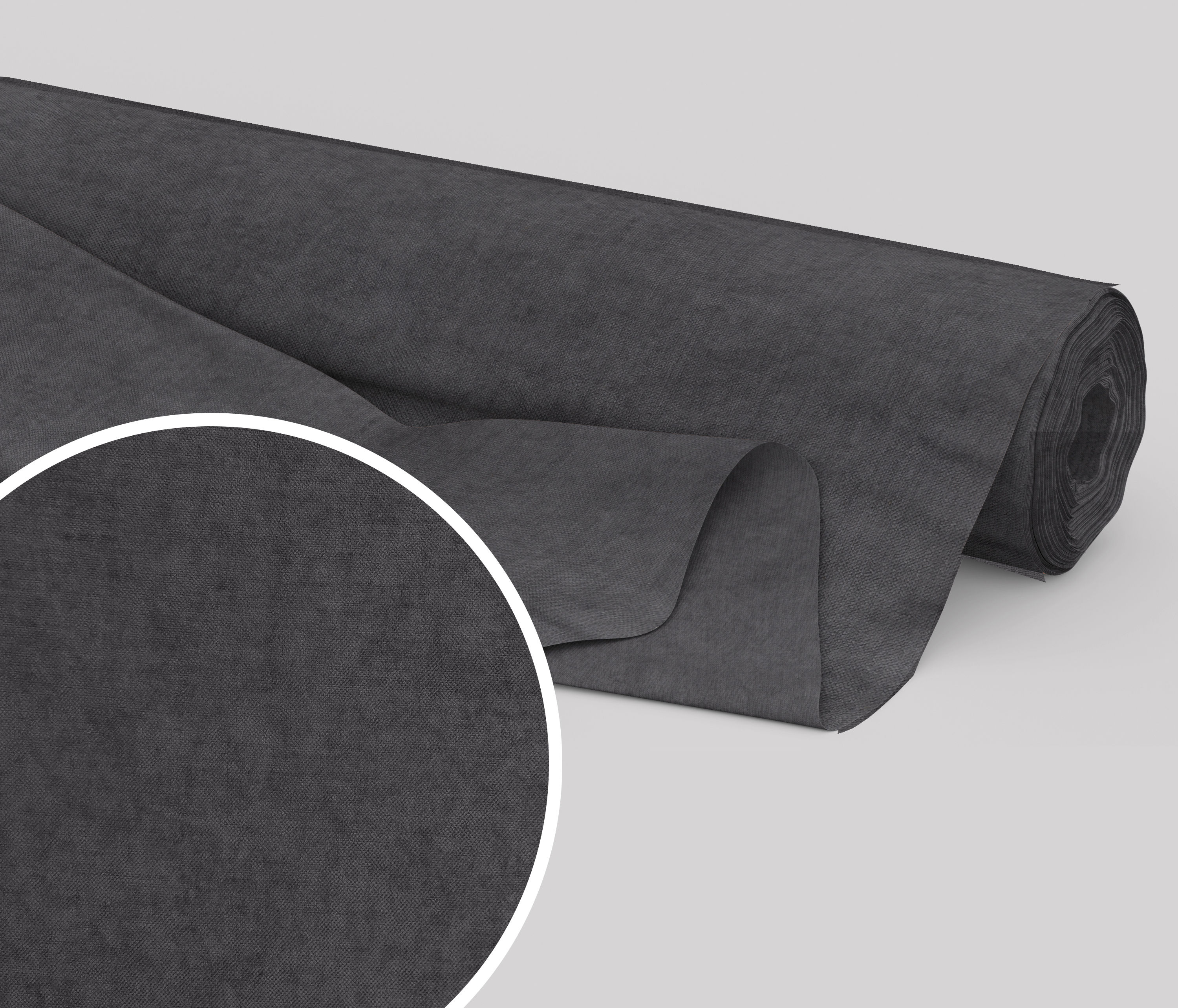 Plain Fabric Gray (Roma - 17)  (140W)