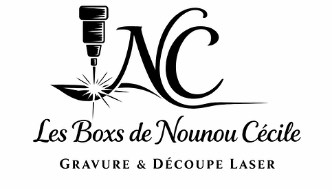 Logo Les Boxs de Nounou Cécile – gravure et découpe laser, créations personnalisées en bois