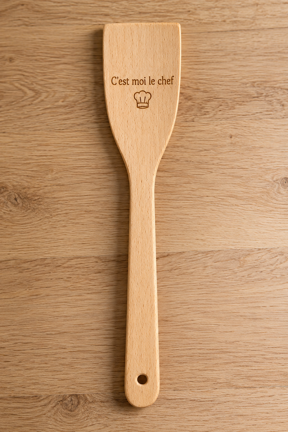 Ustensiles en bois personnalisables – Spatule ou cuillère en bambou