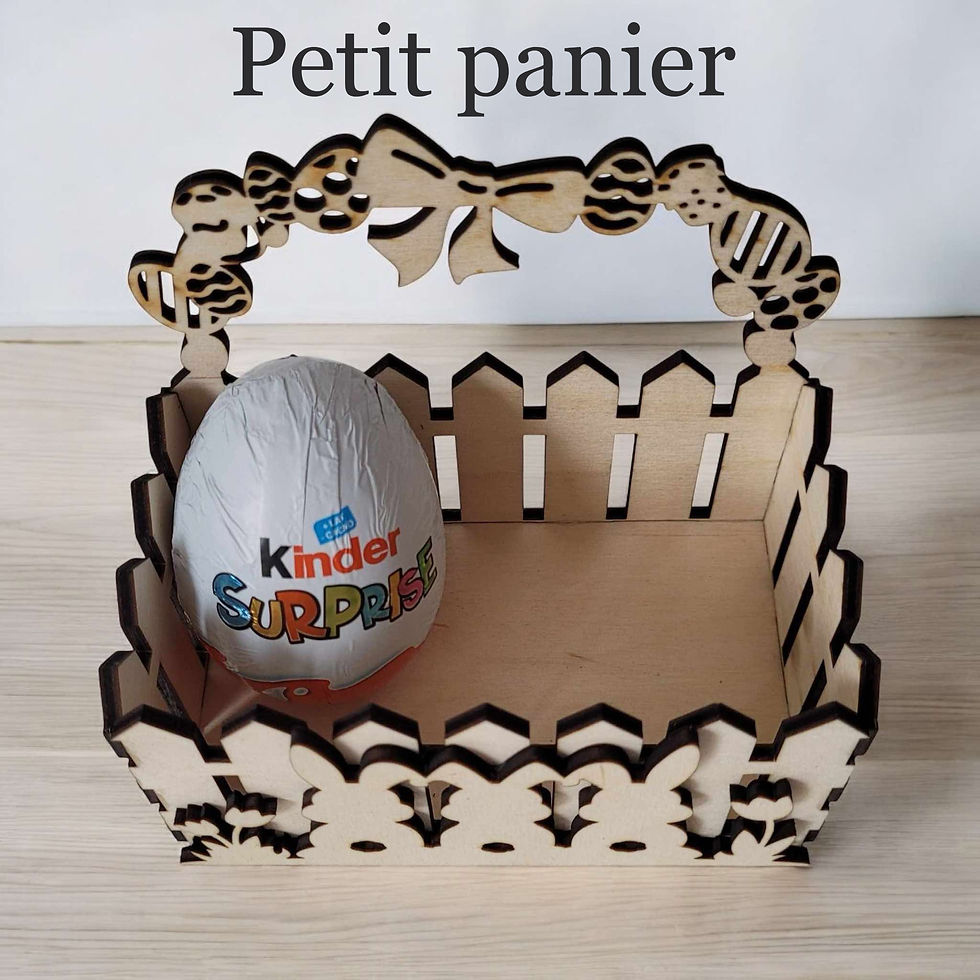 petit panier Pâques bois