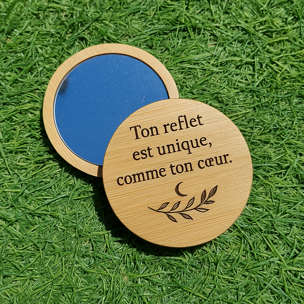 Miroir de poche personnalisable 