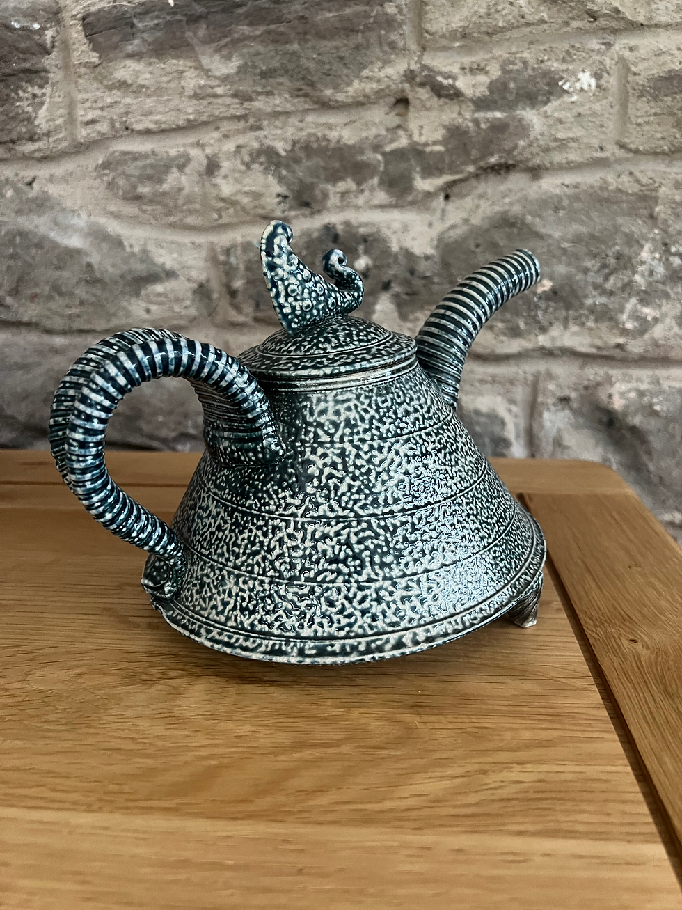 Thumbnail: Mark Smith Studio Pottery Salt Glaze Teapot