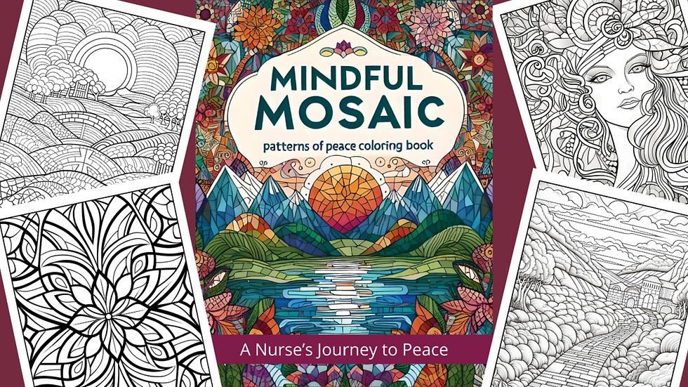 Amazon.com Mindful Mosaic Coloring Book By Project Renew