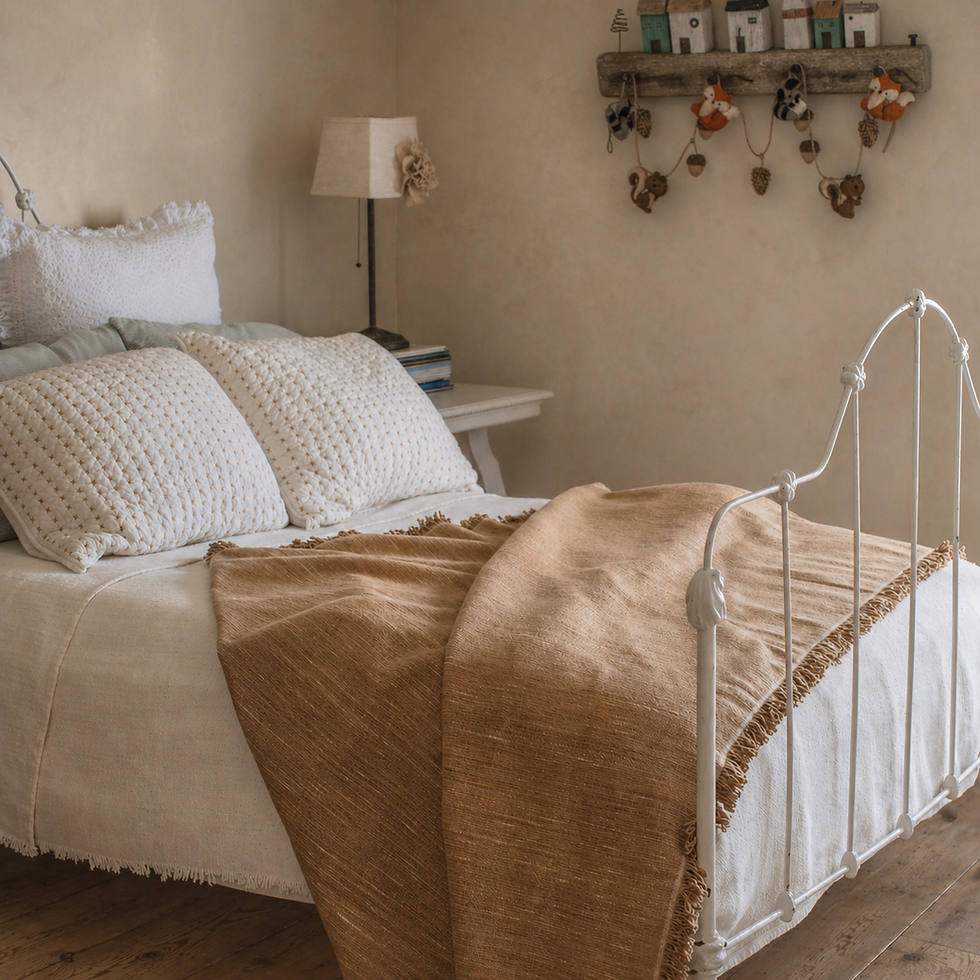 Liso Sand Handloomed Blanket