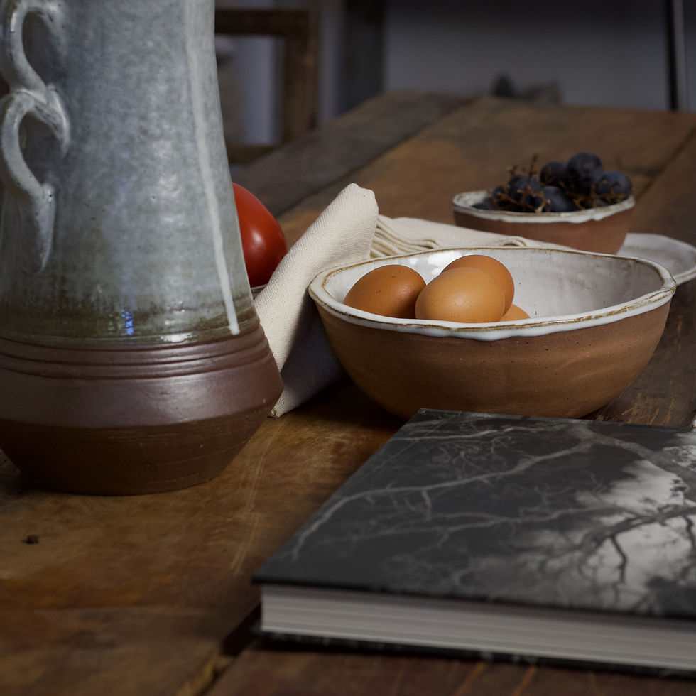 Thumbnail: NESTING STONEWARE BOWLS (SET OF 4)