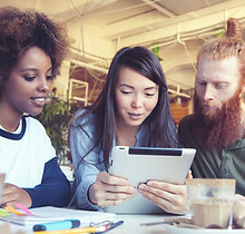 Students with iPad