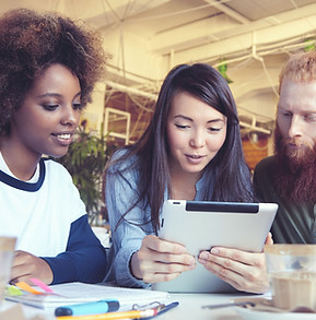 Students with iPad