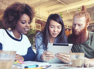 Students with iPad