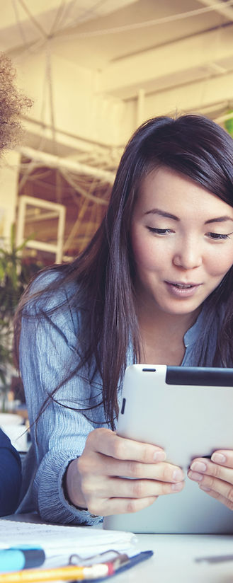Studenten mit iPad