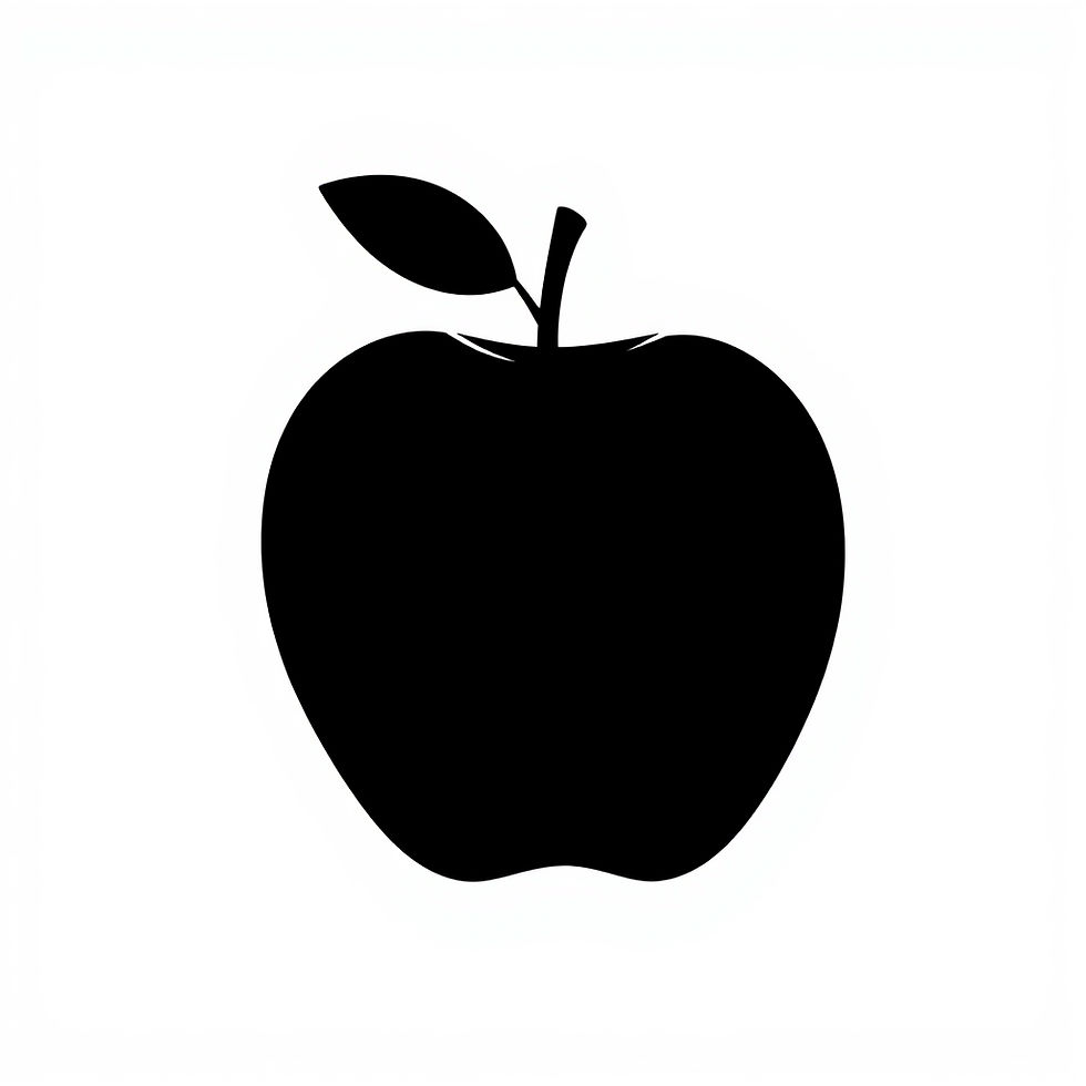 apple sillouette, white background black apple.jpg
