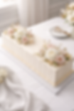 Long rectangle celebration cake