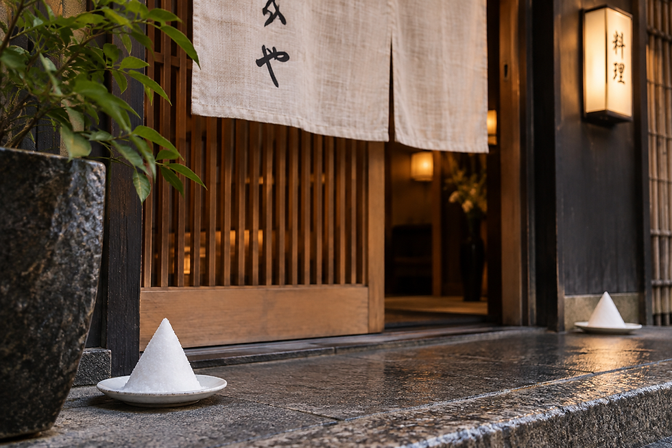 なぜ、料理屋の入口に塩を盛るのか。