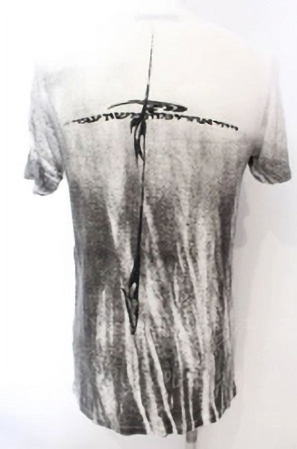 14th Addiction//バッククロスムラ染めTシャツ