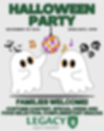 Join us at the Legacy Golf Course for a family-friendly Halloween Party on November 1st, 2025, featuring a costume contest, special drinks, and complimentary snacks. Open until 10 PM!