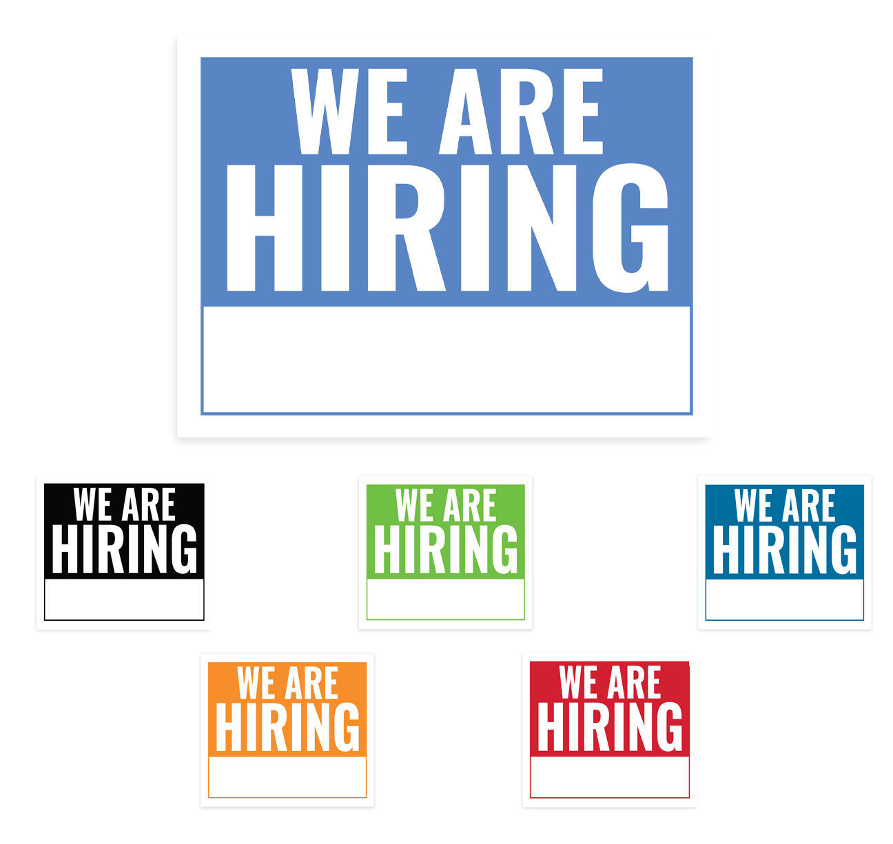 We're Hiring Stake Sign - package of 5, 10, or 25