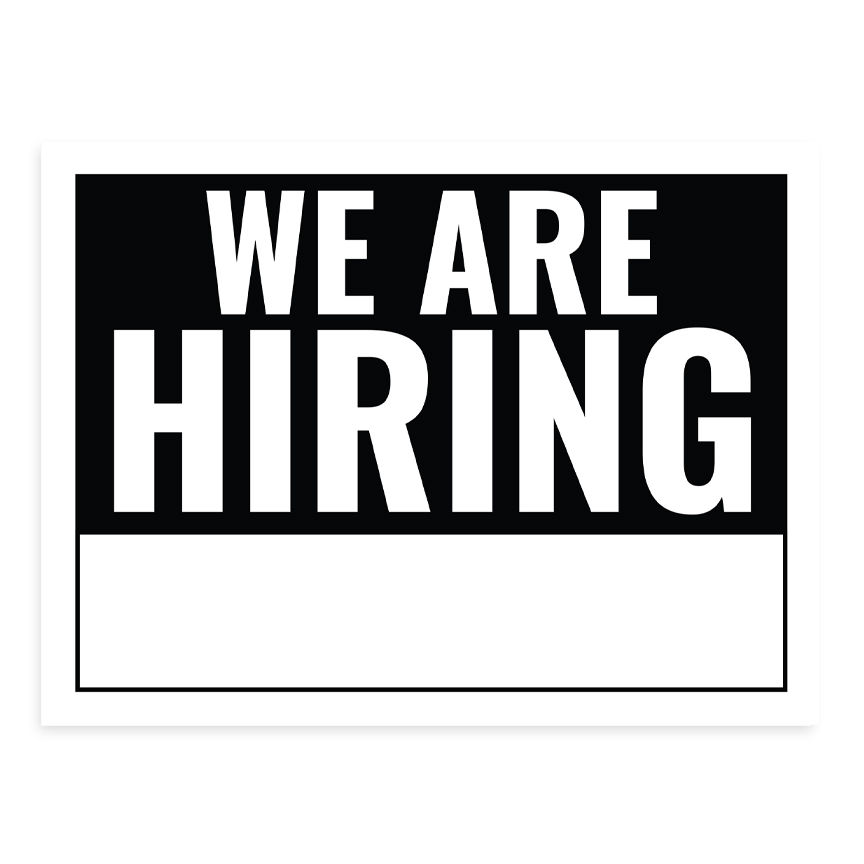 Thumbnail: We're Hiring Stake Sign - package of 5, 10, or 25
