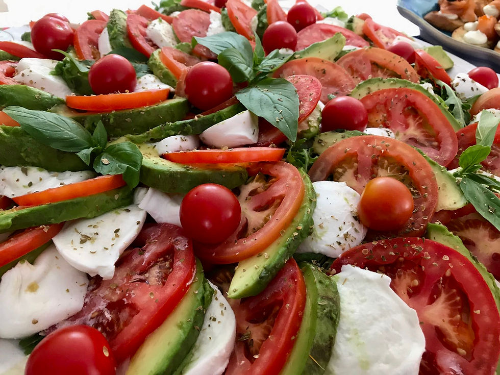 Arranged Food and Objects