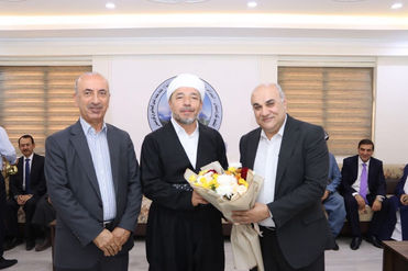 بە بۆنەی ساڵیادی دامەزراندنی شاندێکی یەکێتی مامۆستایانی کوردستان سەردانی یەکێتی زانایانی ئایینی ئیسلامی کوردستان دەکات