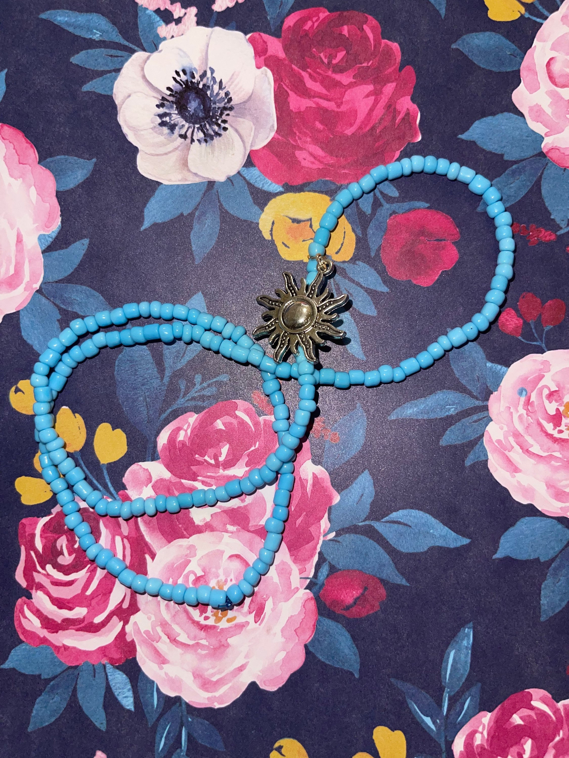 Thigh Beads - Light Blue