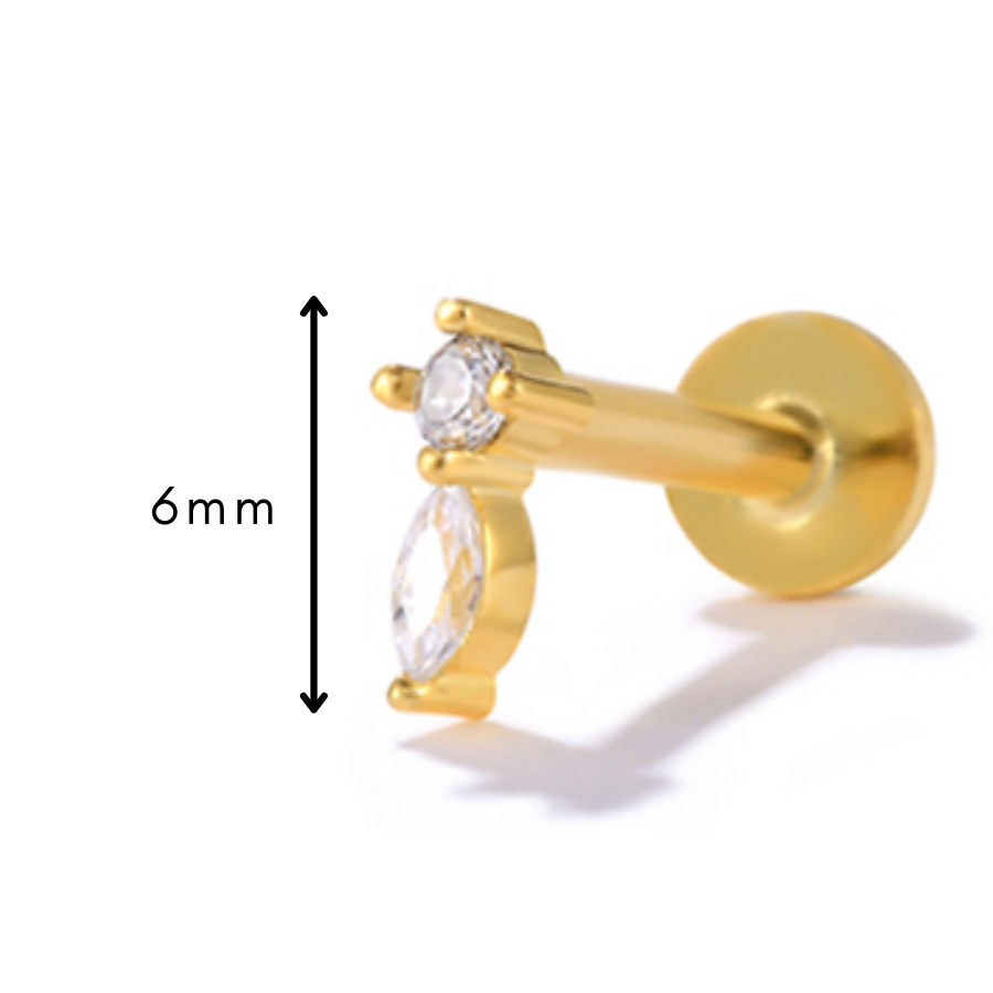 Thumbnail: Teardrop Labret Stud