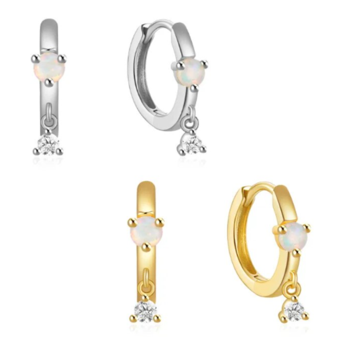 Opal Triangle Huggies