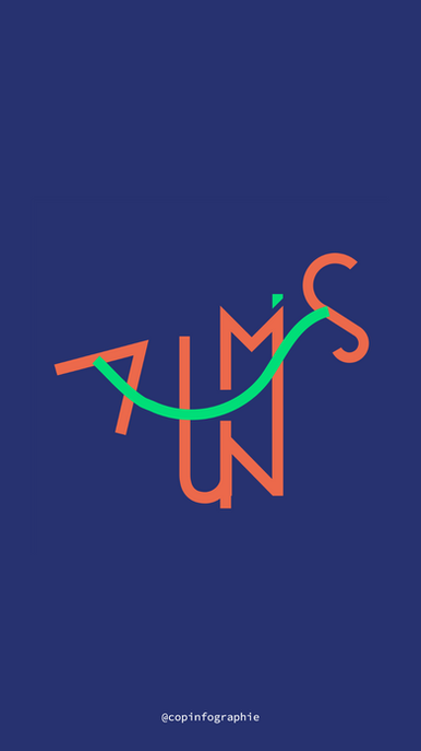 Logo Alumni MDS Rennes sur fond bleu