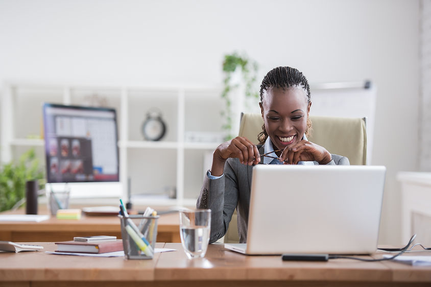 Woman making payments for her business on the myithala internet banking