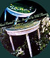 Tables hand painted with Snowdrops.