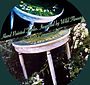 Tables hand painted with Snowdrops.