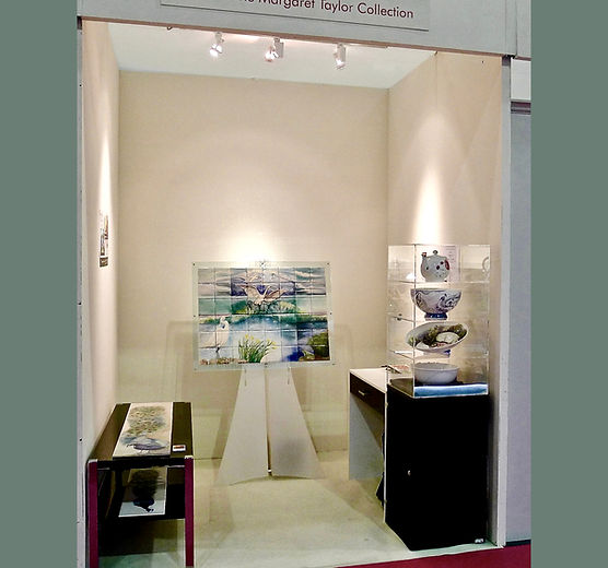 Mural 'Little Egrets' o exhibition 2013.