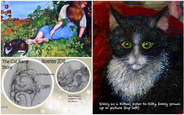 The Garden, Chippy, Kitty and Emily as a kitten