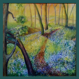 Painting 'The Blue Bell Woods'