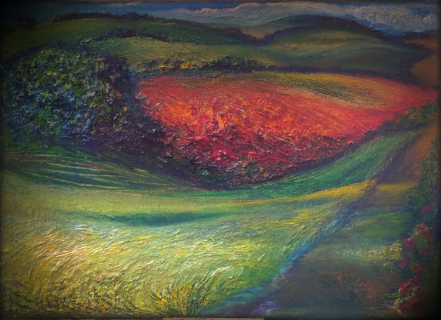 Painting 'The Poppy Field'