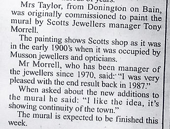 Photograph of detail from article in newspaper 2005
