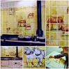 Hand painted ceramic tiles of horses for tile murals.