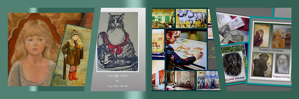 collage of my artwork.