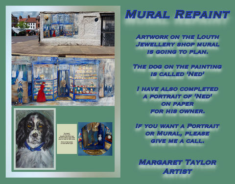 Louth Jewellery Shop Mural & Ned