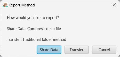 Export To Data Transfer