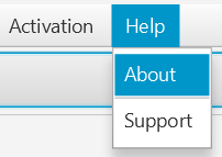 Help Menu options.