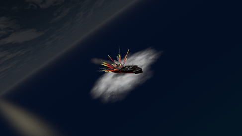 VRChat Aviation. BlackCats: Maritime Interdictor by 5Sori, transport ships being attacked.